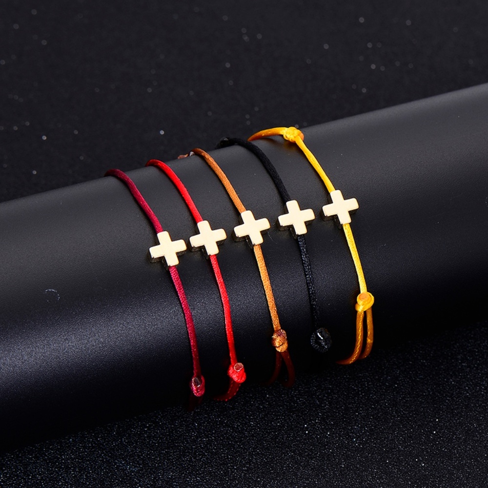 Good Luck Jewelry , string jewelry, cross, satin,